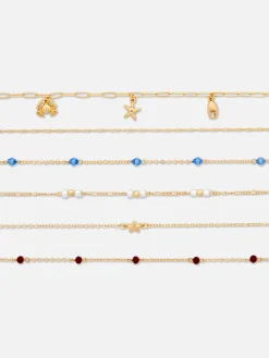 Chokerkettingen Met Strandthema, Set Van 6