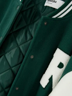 Collegejack Met Bouclé Letter Rita Ora