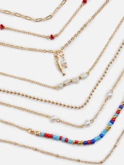 Diverse Armbanden Met Imitatieparels, Set Van 8