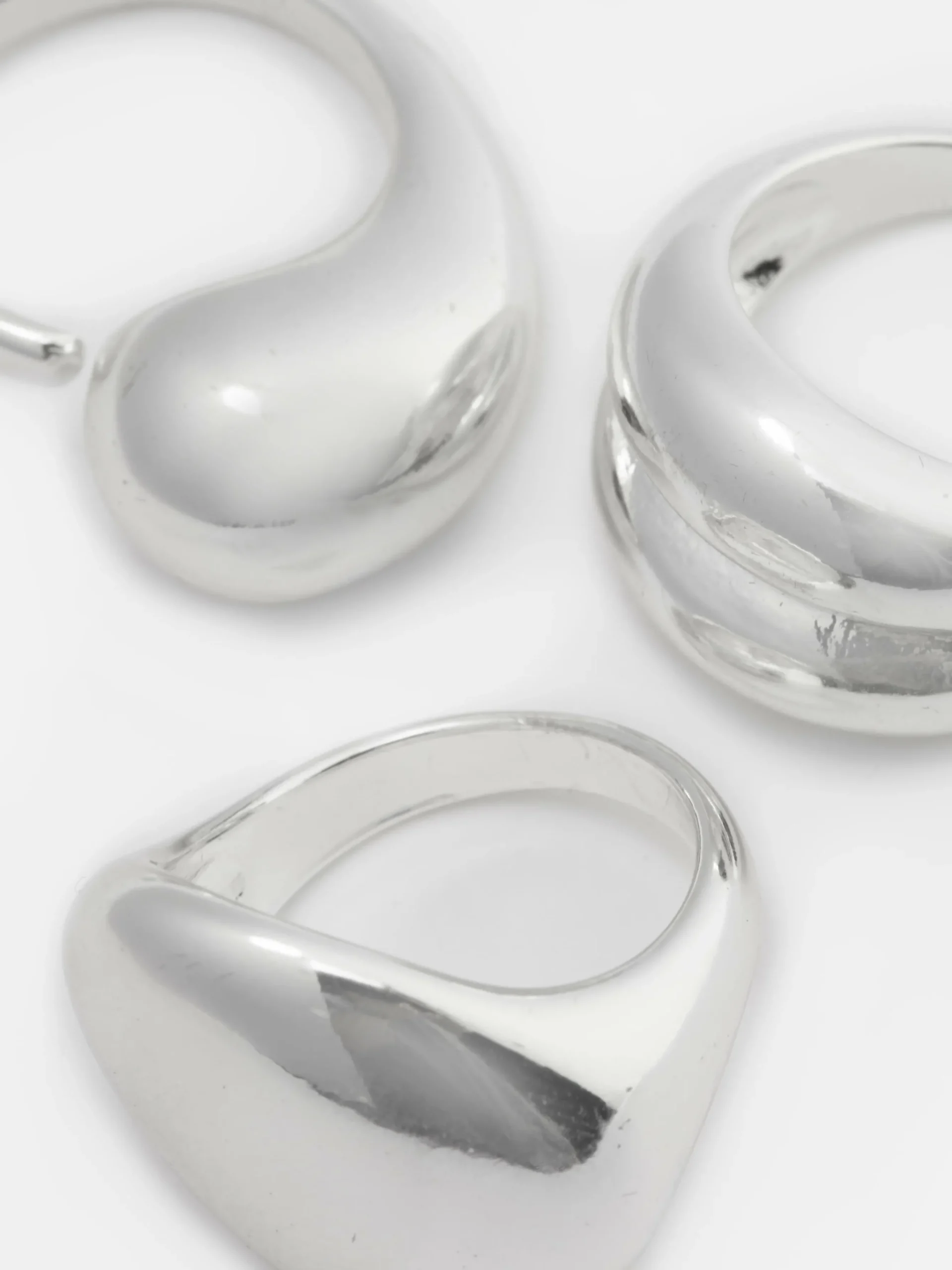 Diverse Koepelvormige Ringen The Edit, Set Van 3