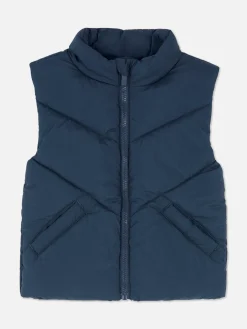 Doorgestikte Bodywarmer Met Rits