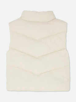 Doorgestikte Bodywarmer Met Rits