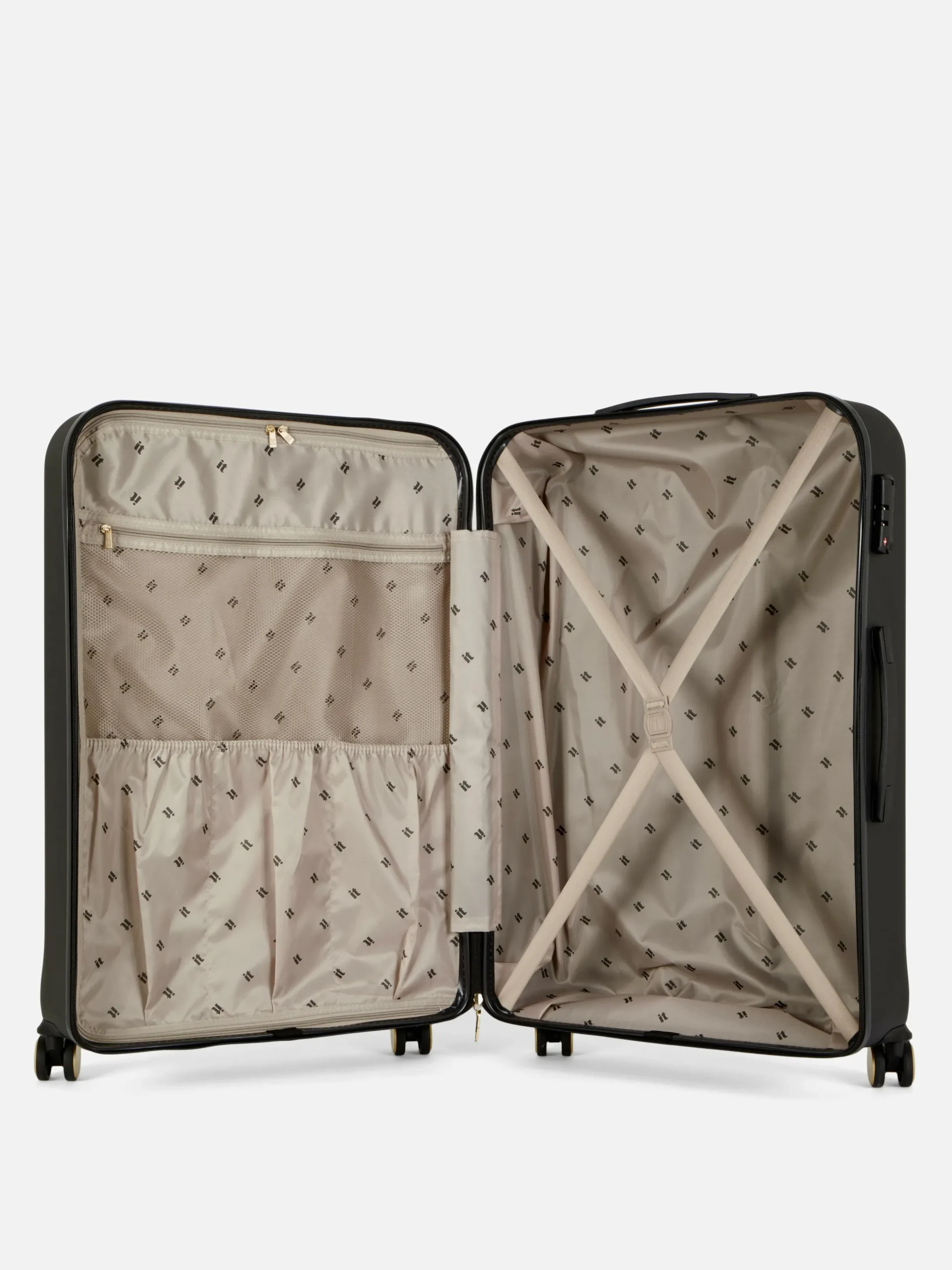 Doorgestikte Rolkoffer Met 8 Wielen It Luggage