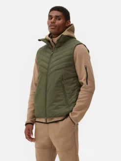 Doorgestikte Sportbodywarmer