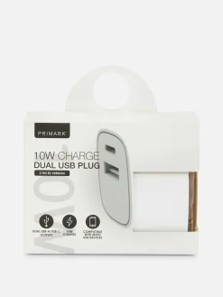 Dubbele Tweepolige USB-stekker, 10 W