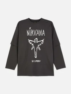 Dubbellaags T-shirt Nirvana