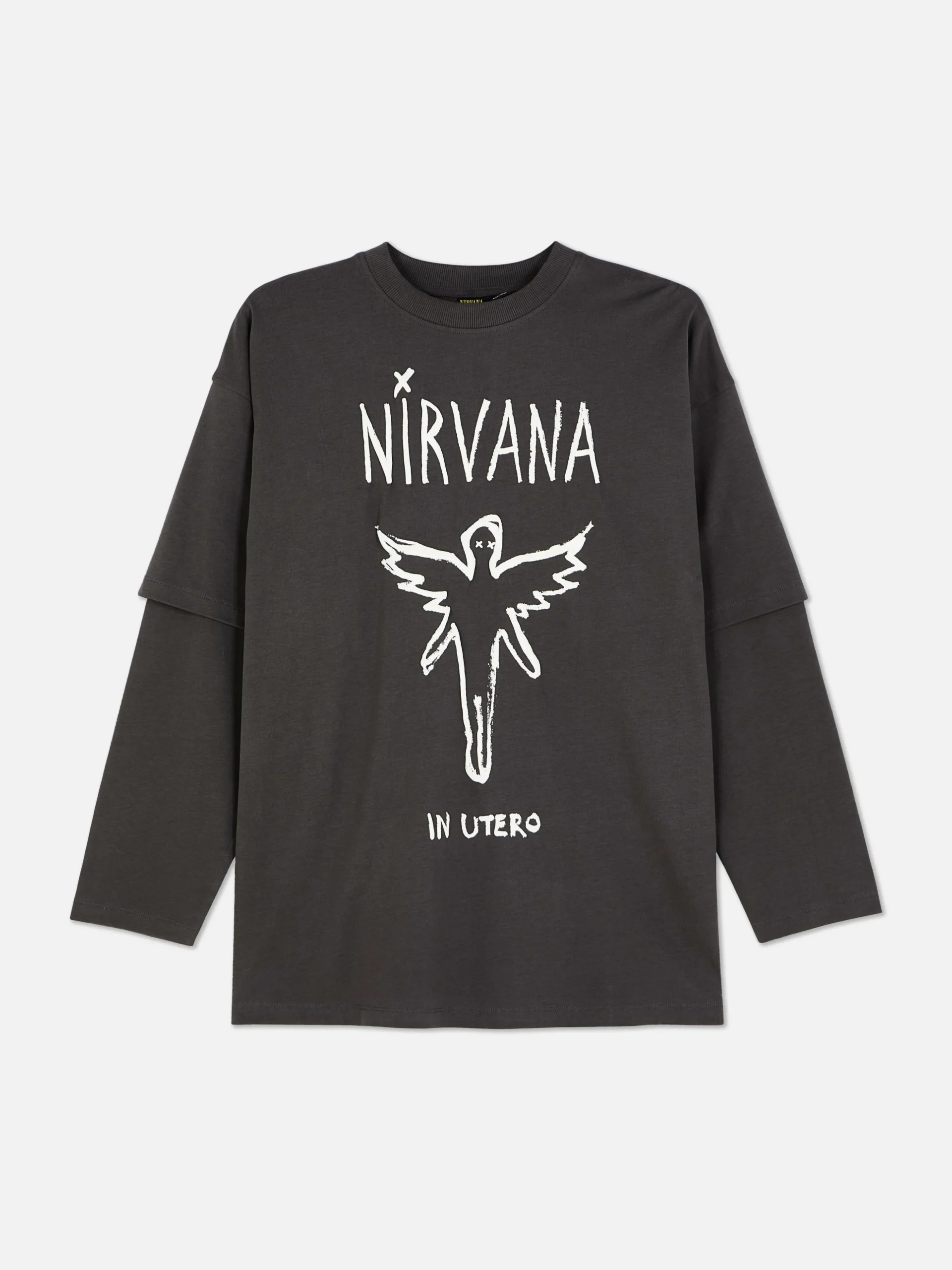Dubbellaags T-shirt Nirvana