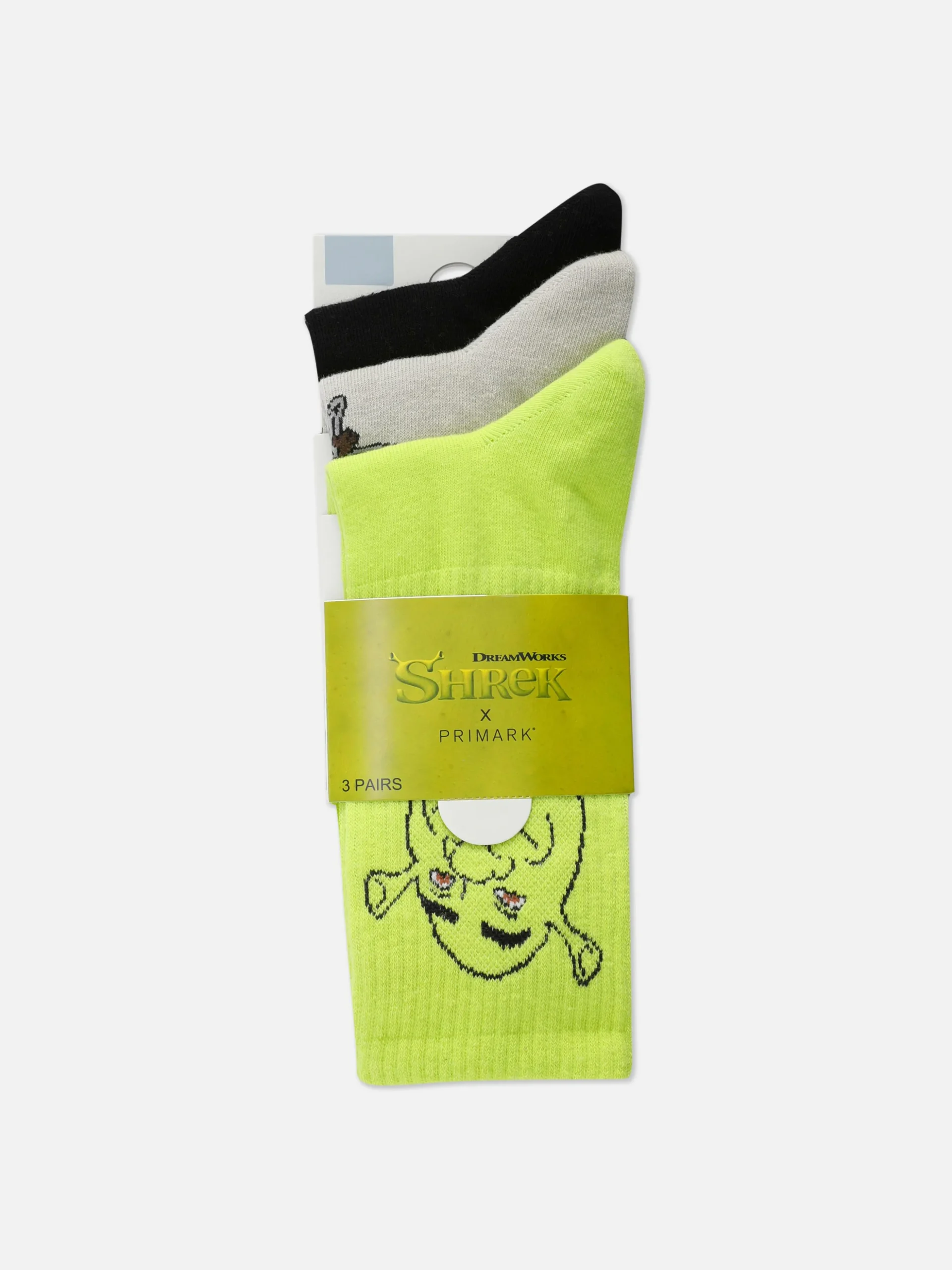 Enkelsokken Shrek, 3 Paar
