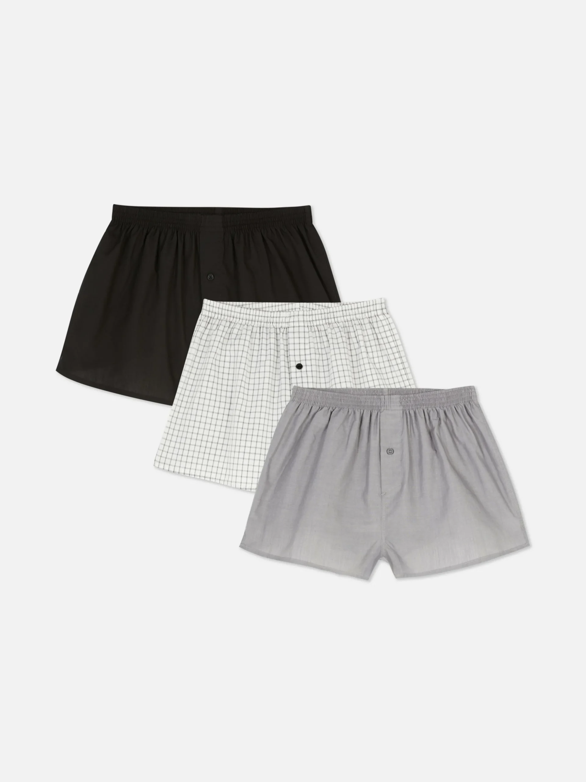 Essential Geruite Boxers, Set Van 3