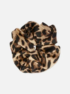 Extra Grote Scrunchie Met Luipaardprint