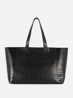 Extra Grote Shopper Met Krokodilleneffect