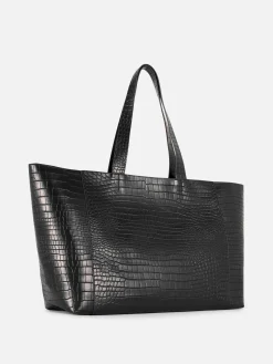 Extra Grote Shopper Met Krokodilleneffect