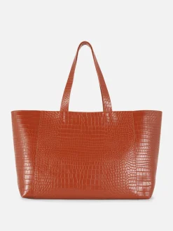 Extra Grote Shopper Met Krokodilleneffect