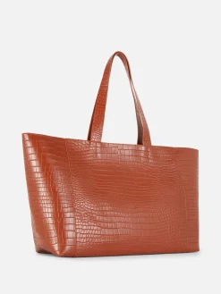 Extra Grote Shopper Met Krokodilleneffect
