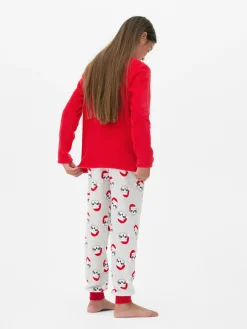 Fleece Kerstpyjama Met Luiaardprint