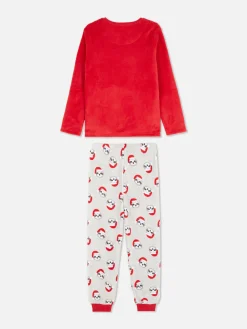 Fleece Kerstpyjama Met Luiaardprint