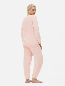 Fleece Pyjama Met Lange Mouwen