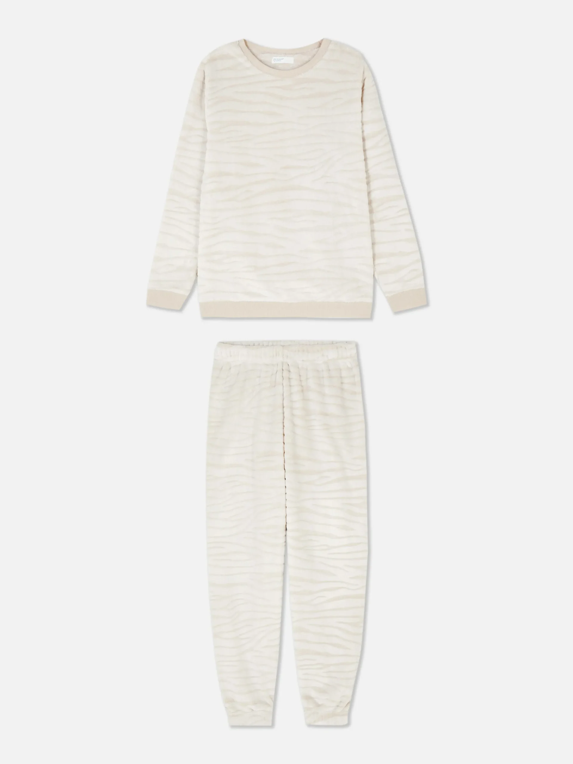 Fleece Pyjama Met Lange Mouwen