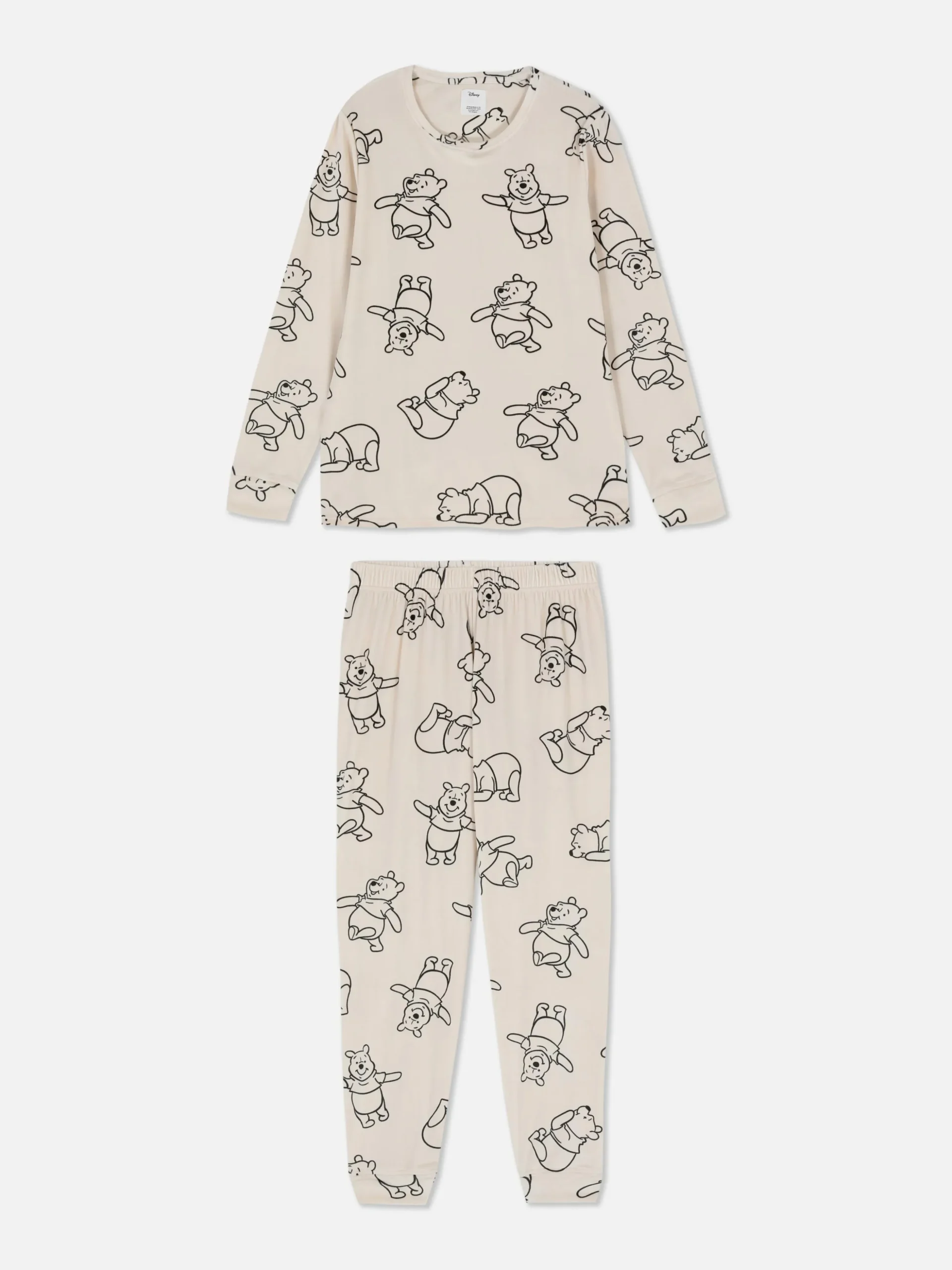 Fleece Pyjama Met Lange Mouwen En Disney-personages