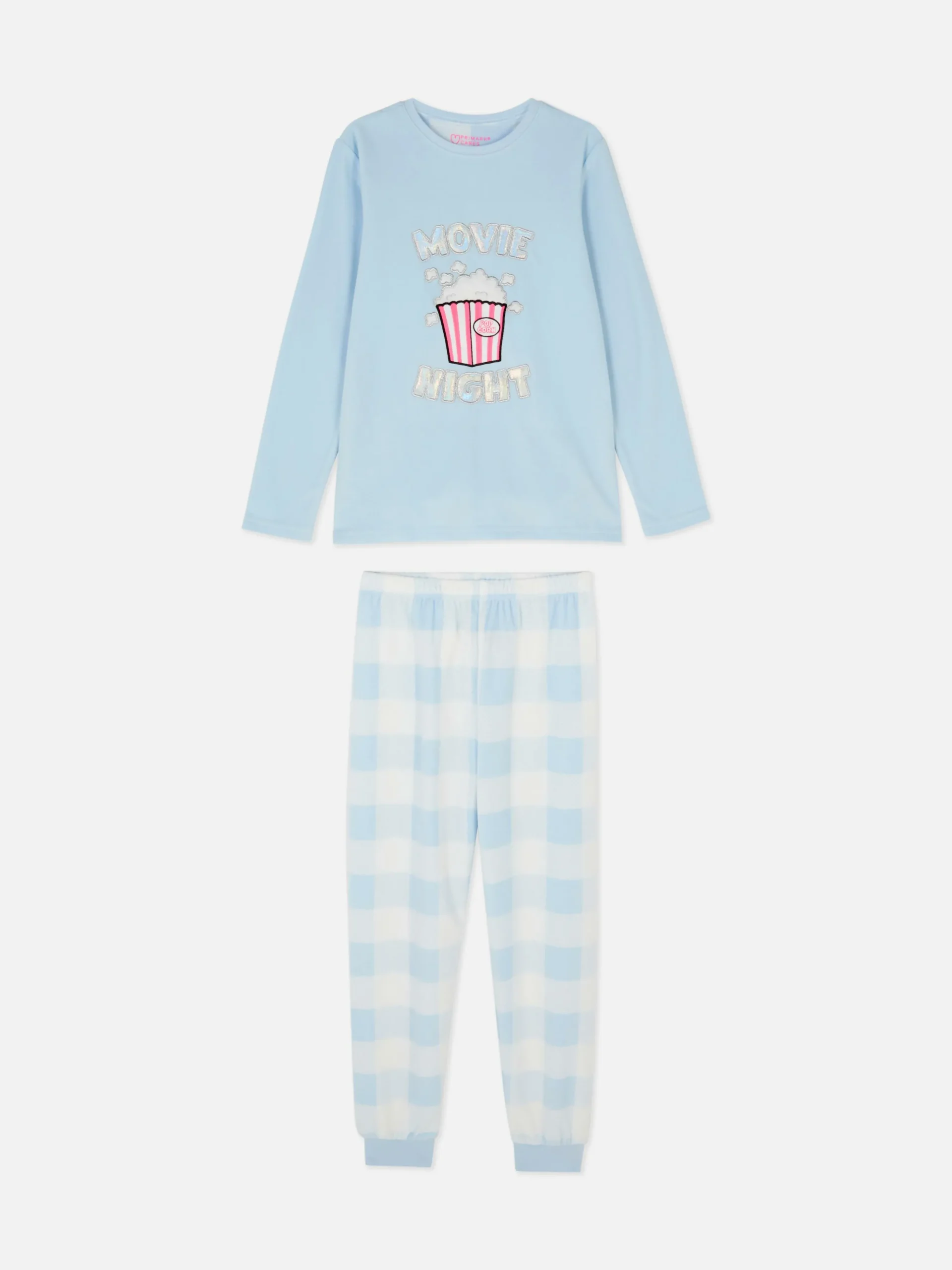 Fleece Pyjama Met Popcornprint