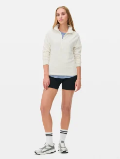 Fleece Trui Met Halve Rits