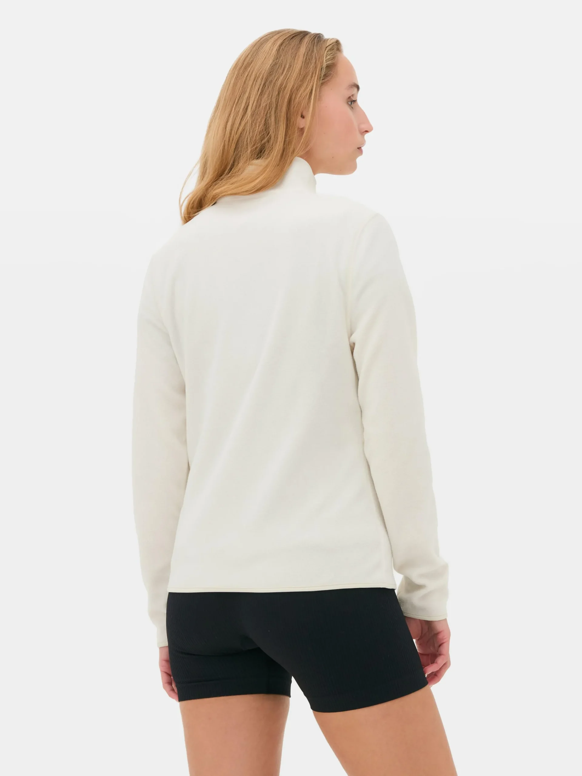 Fleece Trui Met Halve Rits