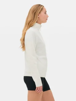 Fleece Trui Met Halve Rits