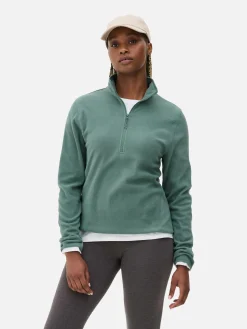 Fleece Trui Met Halve Rits