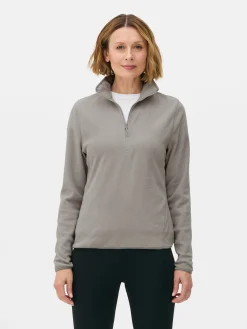 Fleece Trui Met Halve Rits