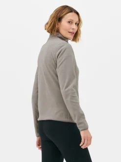 Fleece Trui Met Halve Rits
