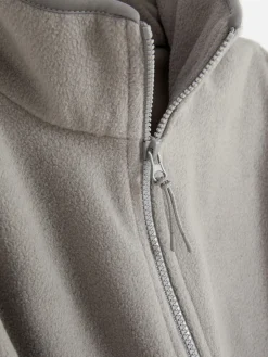 Fleece Trui Met Halve Rits