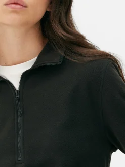 Fleece Trui Met Halve Rits