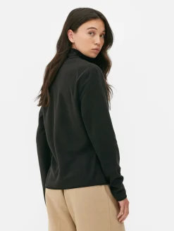 Fleece Trui Met Halve Rits