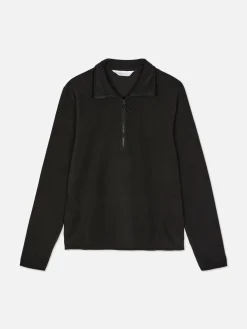 Fleece Trui Met Halve Rits