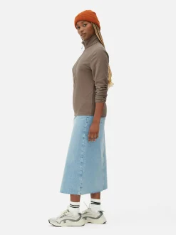 Fleece Trui Met Halve Rits
