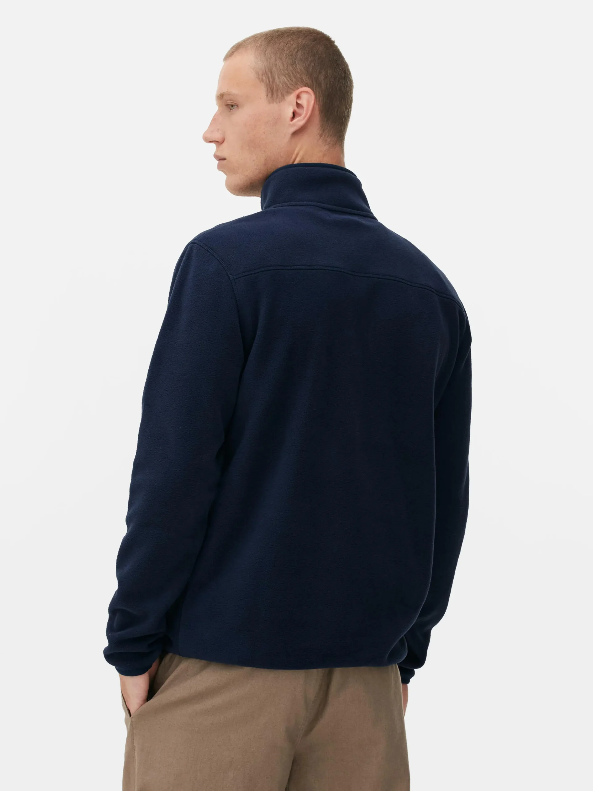 Fleece Trui Met Korte Rits