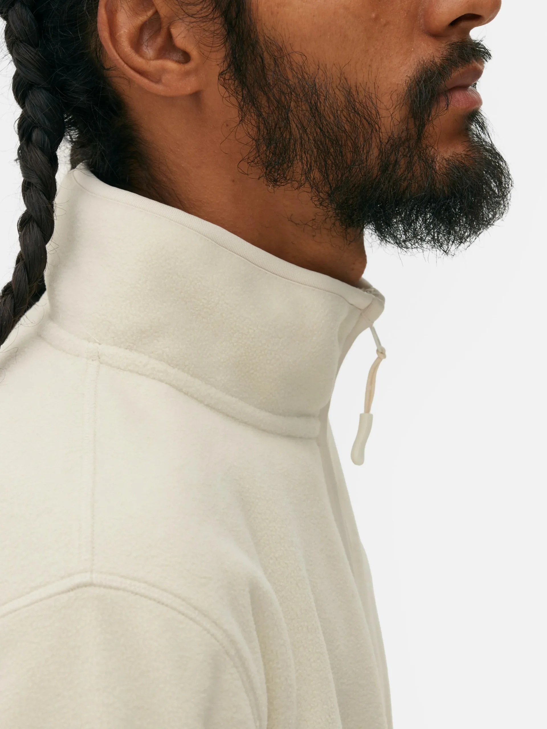 Fleece Trui Met Korte Rits