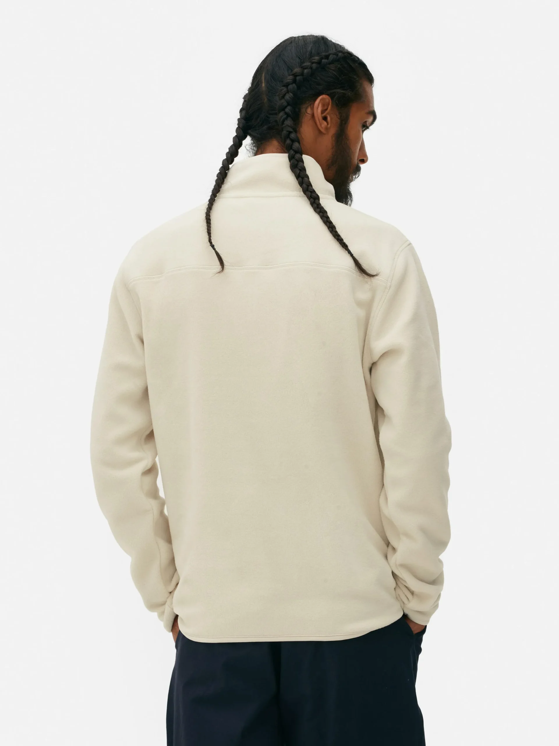 Fleece Trui Met Korte Rits