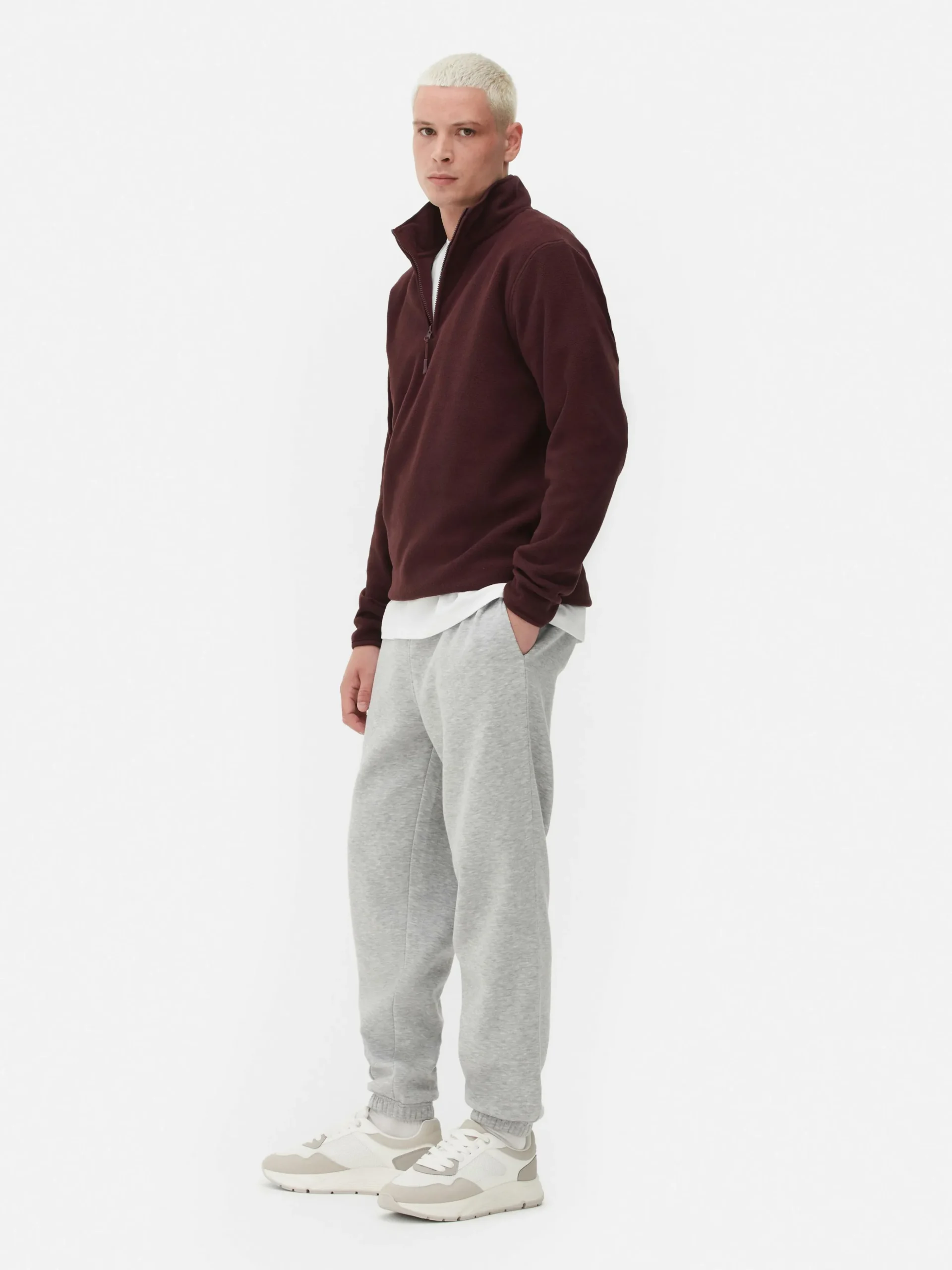 Fleece Trui Met Korte Rits