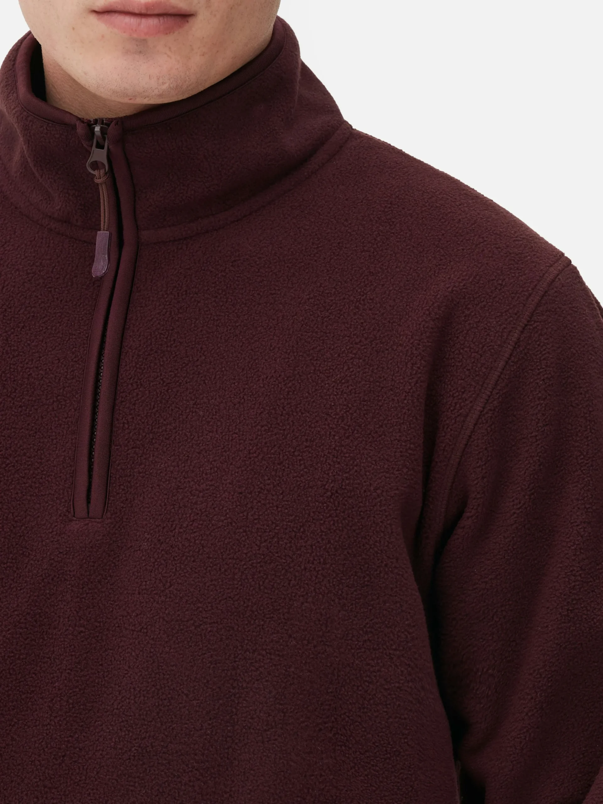 Fleece Trui Met Korte Rits