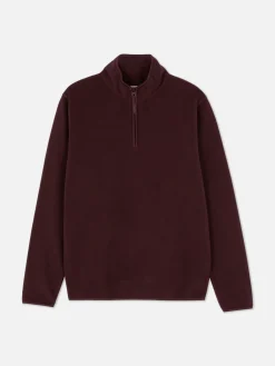 Fleece Trui Met Korte Rits