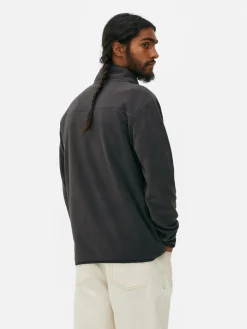 Fleece Trui Met Korte Rits