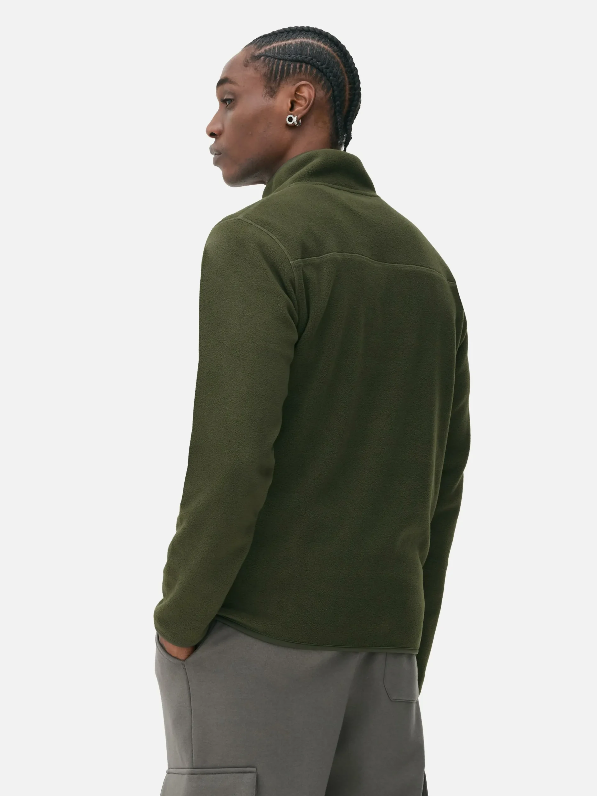 Fleece Trui Met Korte Rits