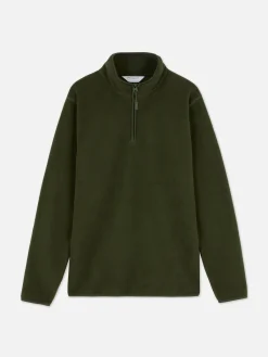 Fleece Trui Met Korte Rits