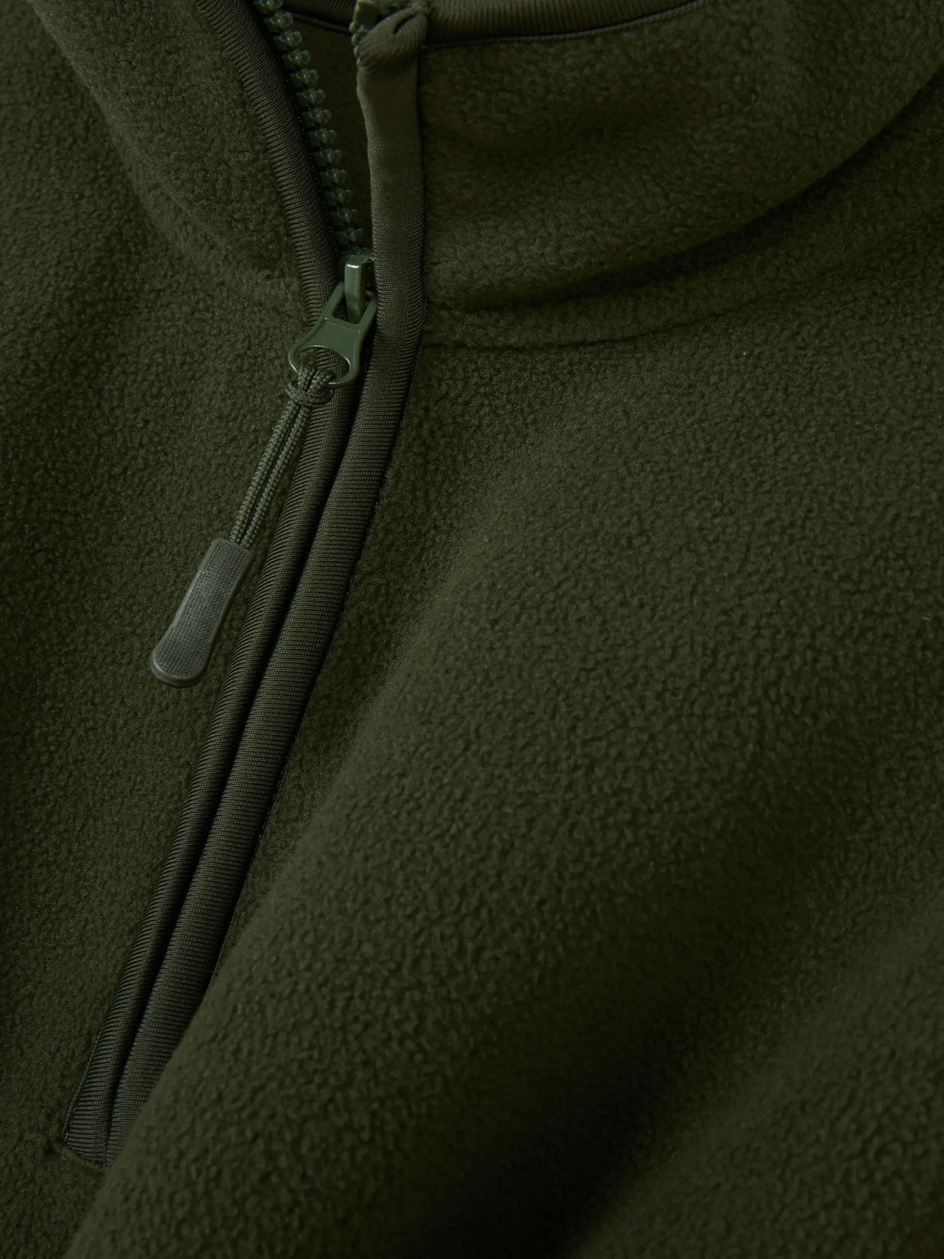 Fleece Trui Met Korte Rits