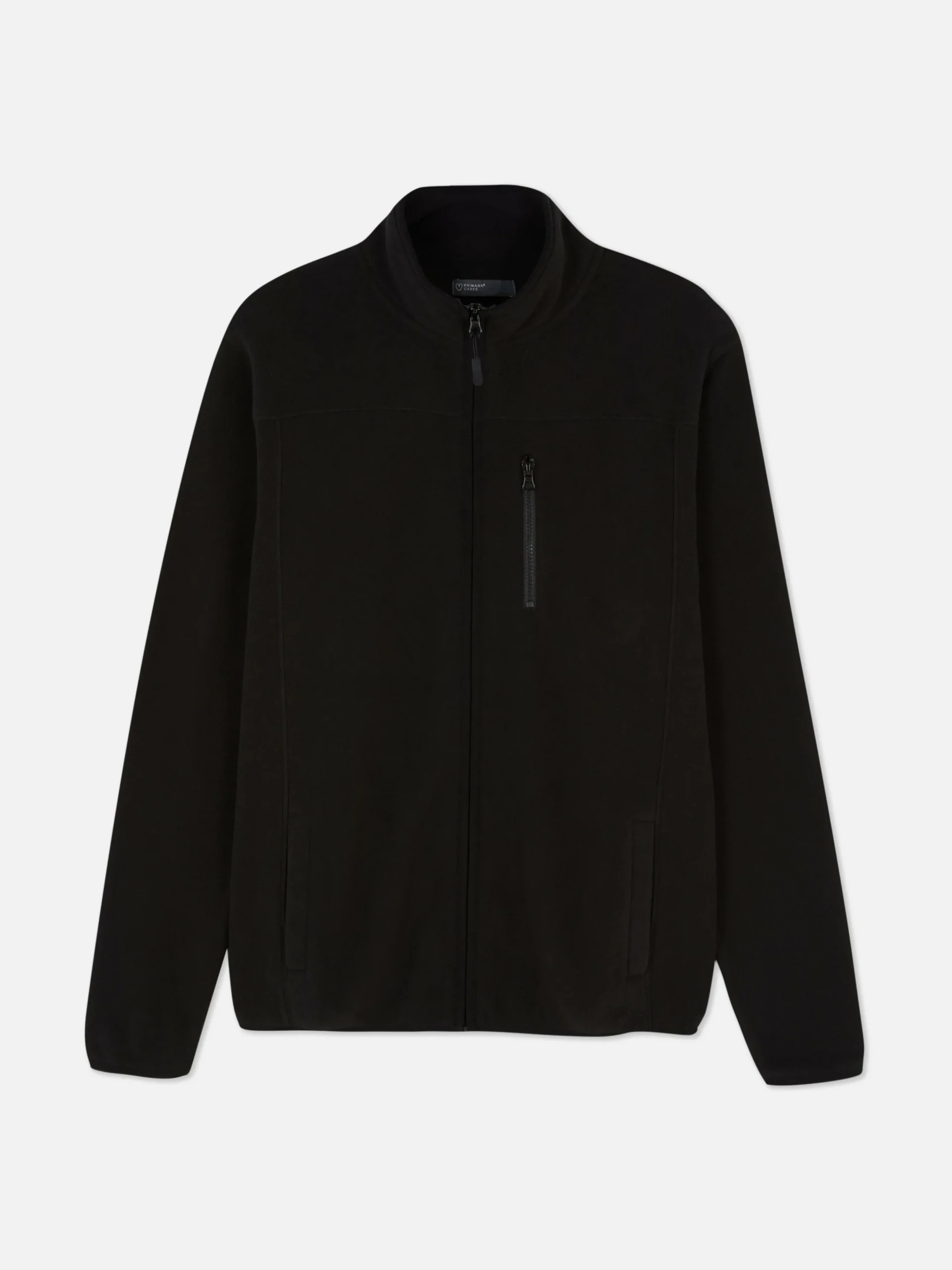 Fleece Trui Met Rits En Opstaande Kraag