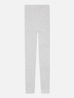 Fluwelen Gemêleerde Legging Met Teddy Voering