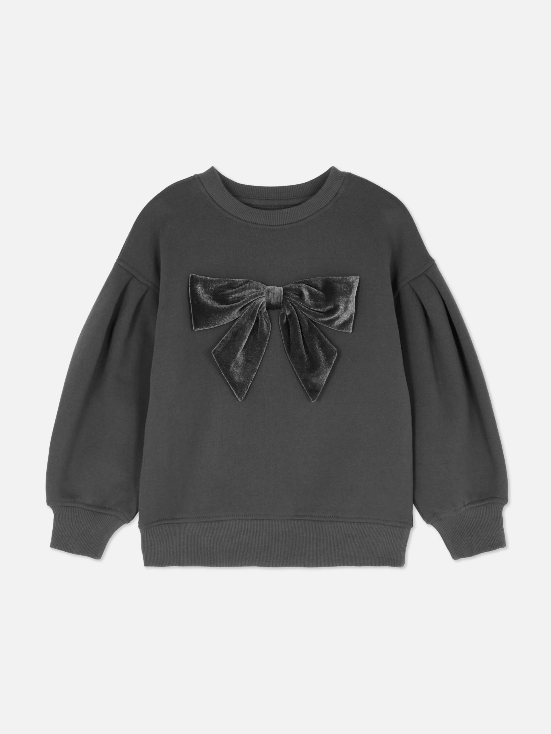 Fluwelen Trui Met Strik En Pofmouwen