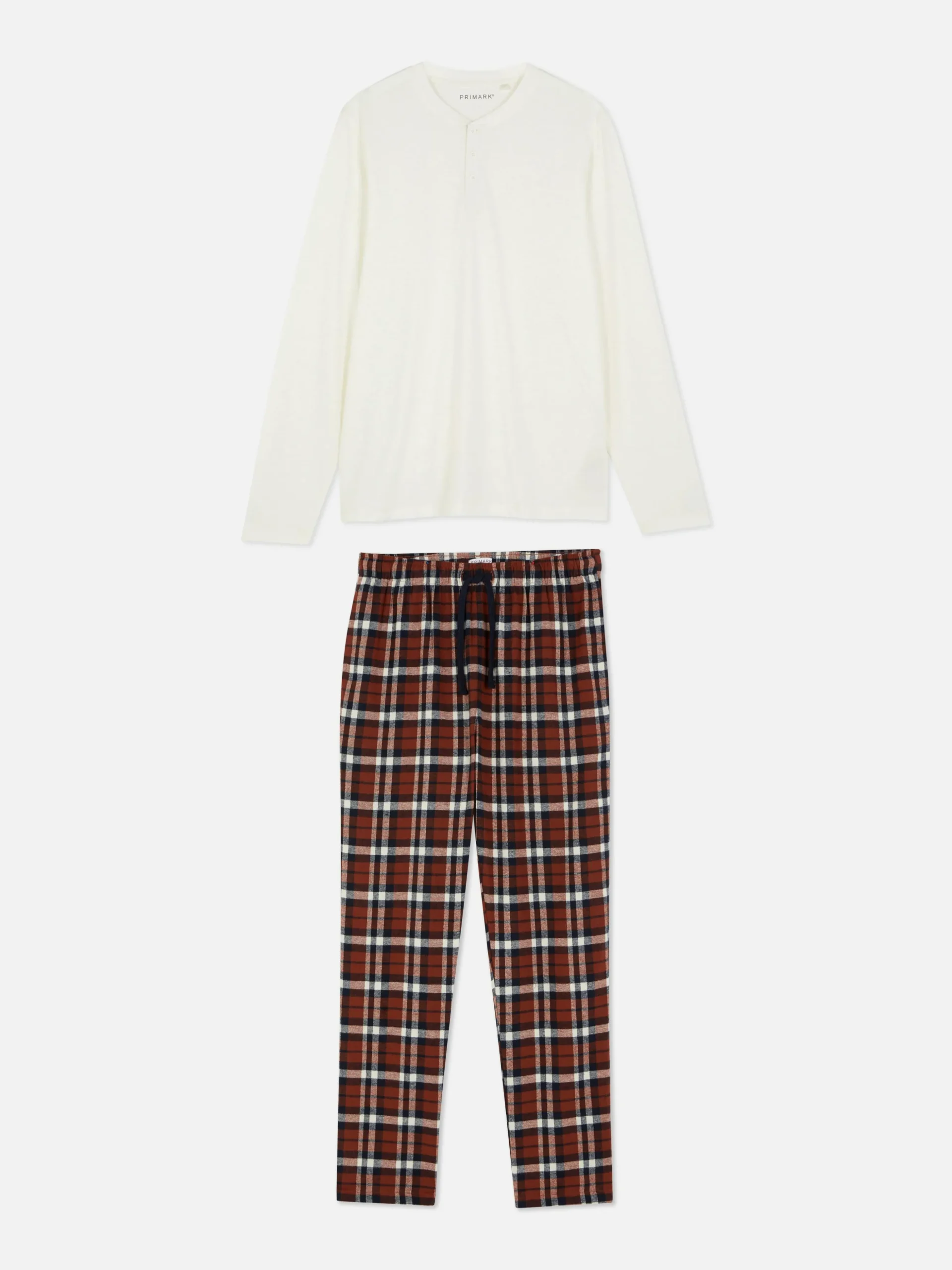 Geborstelde Lange Pyjama