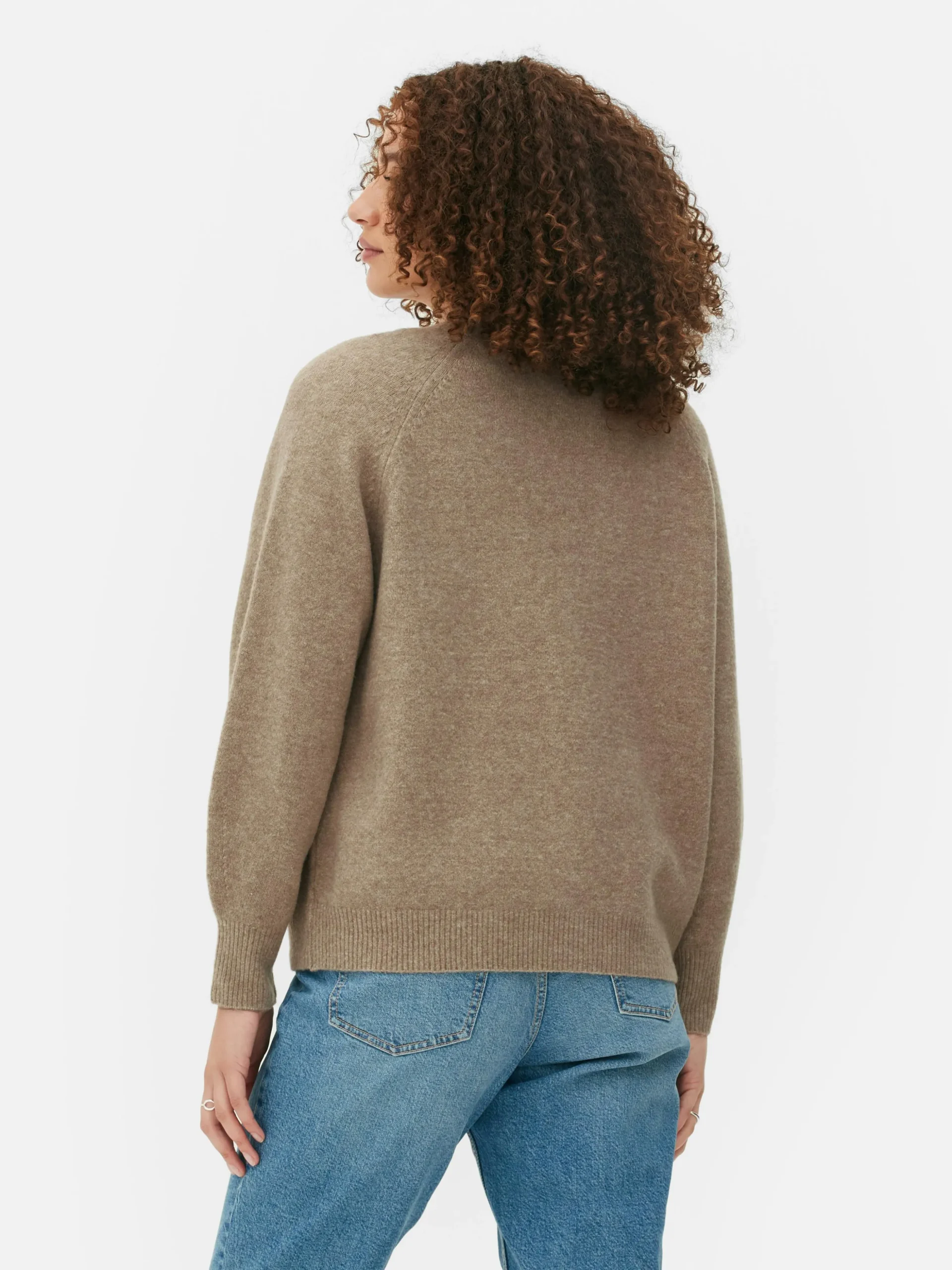 Gebreid Boyfriend-vest Met V-hals